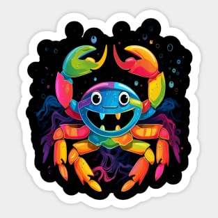 Crab Happiness Sticker